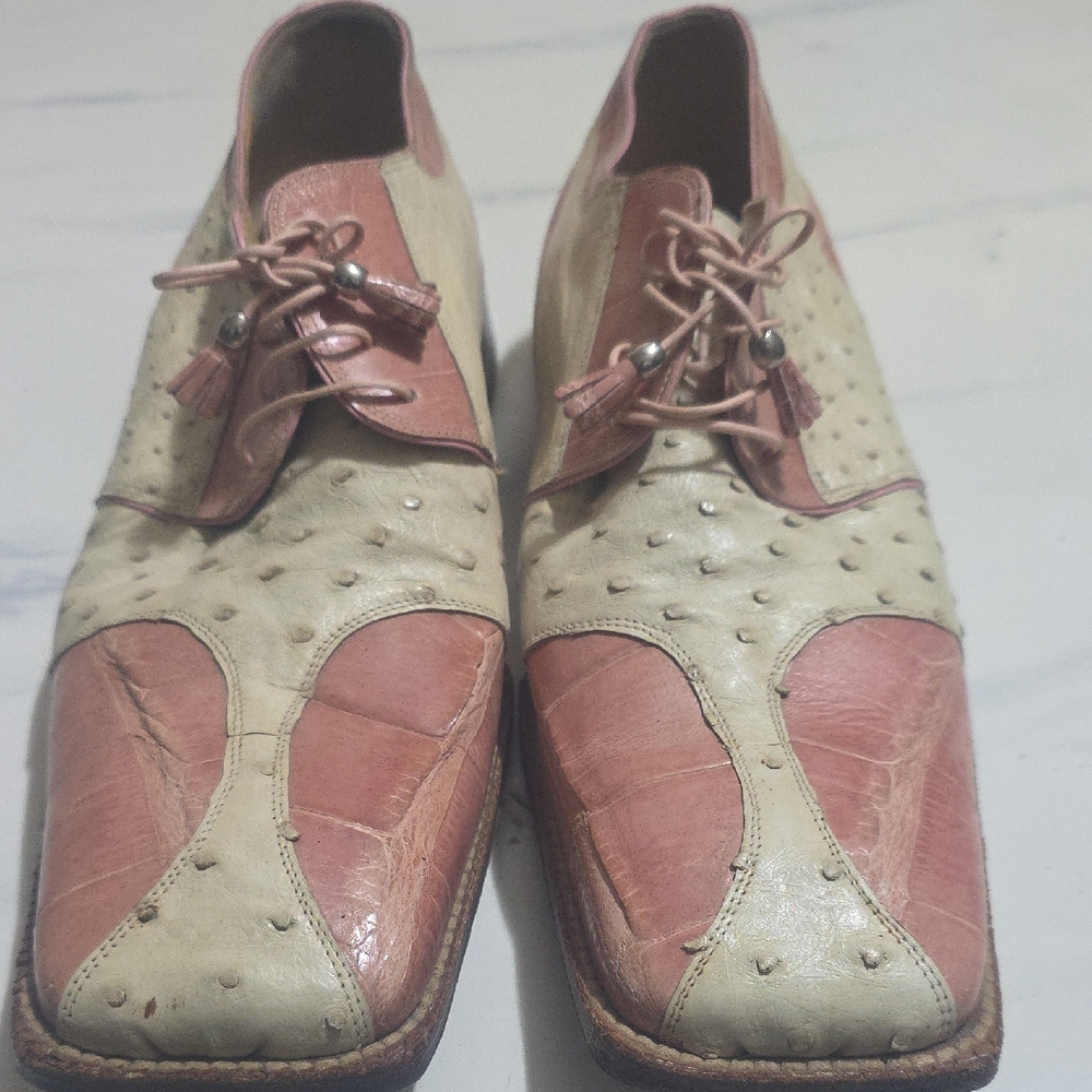 Men's Two-Tone Leather Dress Shoes